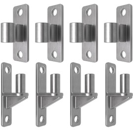 ZOOKASEA Gate Hinges, 304 Stainless Steel Gate Hinge, One-Piece Heavy Duty 5/8" Pin, 4-Pack Wall-Mounted Gate Hinge, for Farm Gates, Wooden Fences, Load-Bearing up to 600 lbs