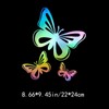 Three Butterflies PVC Vinyl Car Decals Stickers Waterproof Self-Adhesive Decals