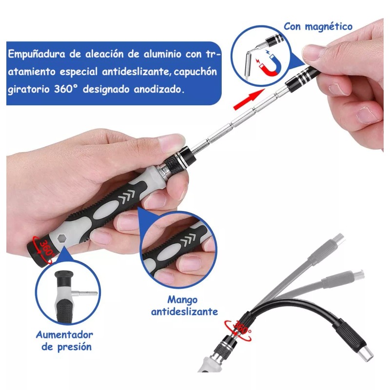 Zakulu Kit De Desarmadores Y Herramientas De Precisión 115 En
