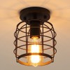 Create for Life® Industrial Vintage Flush Mount Ceiling Light,Rustic Metal