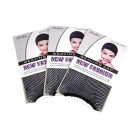 Wig Net, Set of 3, Ultra Lightweight, Wig Accessories, Tubular Shape, Stretchable, Non-Slip, Secure, Breathable, Mesh, One Size Fits Most, No Pain, Hair Bundles, Unisex
