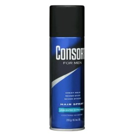 Consort (2 pack) Consort Unscented Extra Hold Hair Spray for Men, 8.3 oz.Shine Enhancing