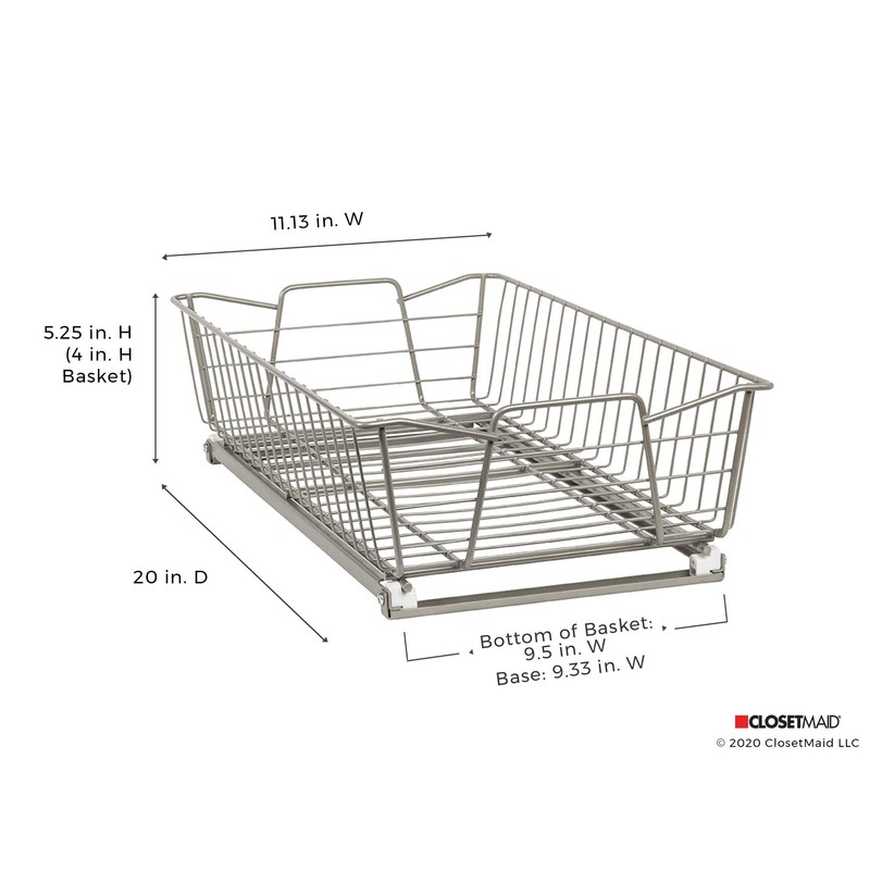 ClosetMaid 11 in. Pull Out Cabinet Organizer, Heavy Duty, Slide
