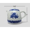 Large Teapot Blue and White Porcelain Tea Pot 6 Cup
