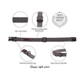 Unique Style Paws Dog Collar,Bow tie Collar, Comfortable Collars for Dogs and Cats Small Medium Large, Adjustable Bowtie Dog Collar XXS-XL