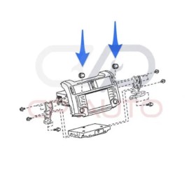 Toyota 20 - 21 TOYOTA 4RUNNER RADIO CD PLAYER RECEIVER POWER KNOB W/ NAV OEM NEW