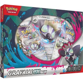 Pokémon TCG: Grafaiai ex Box (2 Foil Promo Cards, 1 Oversize Foil Card & 4 Booster Packs)