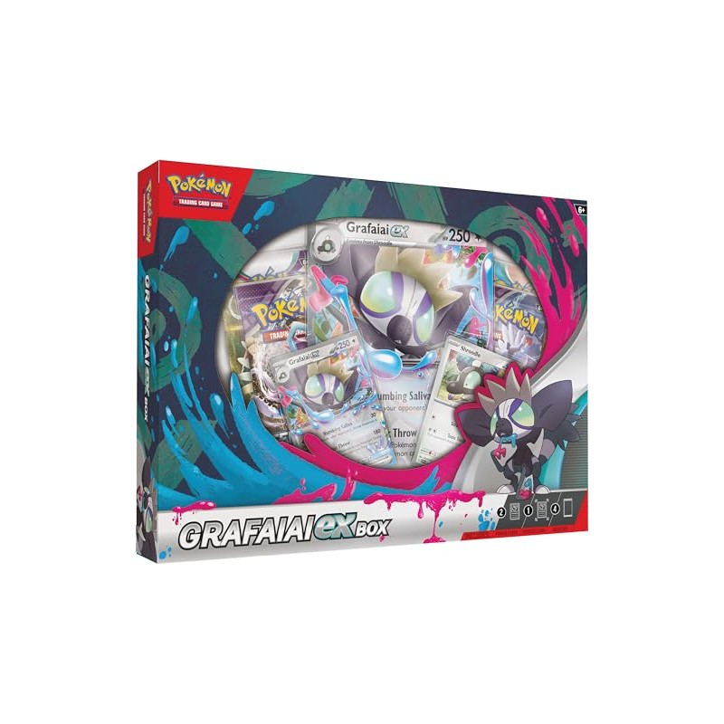 Pokémon TCG: Grafaiai ex Box (2 Foil Promo Cards, 1