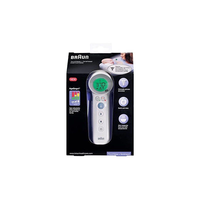 Braun BNT4 Digital Forehead Thermometer for Kids, Babies, Infants &