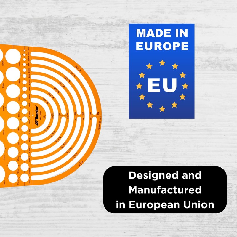 Leniar Technical Drawing Template - Circle Template for Precise Technical