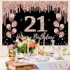 21st Birthday Decorations for Girls, Party Decoration Black and Rose