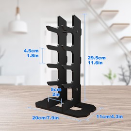 Cosmos Acrylic Knife Display Stand, Pocket Knife Holder EDC Knife Organizer Rack Folding Knife Display Case Multitool Storage Shelf Dagger Stand for Collection, Home Decoration (Solid Black)