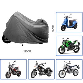 Motorcycle Cover, Waterproof Motorcycle Cover, Motorcycle Cover, Motorcycle Cover, Winter Proof, Cover for Motorcycle, Moped Scooter, 220 x 120 Tarpaulin Scooter, Motorcycle Garage