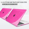 CISSOOK Rose Pink Glitter Case for MacBook Air 13 Inch