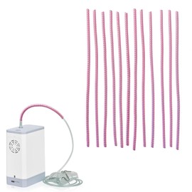 Apuozhi 12 Pcs Oxygen Tubing Support Crimp Straightener,Oxygen Tubing Accessories,Oxygen Tube Jacket,Oxygen Tube Support for Oxygen Hose Nasal Cannula, pink