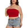Womens Tube Tops Summer Bandeau Casual Crop Top Going Out