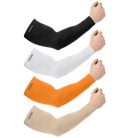 KMMIN Arm Sleeves, Unisex Warmer UV Protection Sleeves for Driving, Cycling, Golf, Basketball Warmer, Cooling Arm Sleeves, UPF 50 Sunblock Protective Gloves for Men, Women, Adults