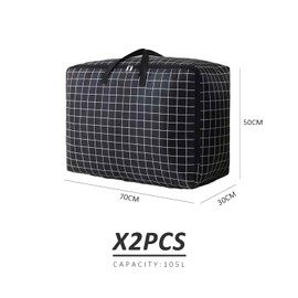 2 Stück 105l-tragetaschen, Aufbewahrungstaschen Mit Reißverschluss, Große Aufbewahrungstaschen, Umzugstaschen, Daunendecken-aufbewahrungstaschen, Geeignet Für Umzüge Und Zur Aufbewahrung Von Kleidung