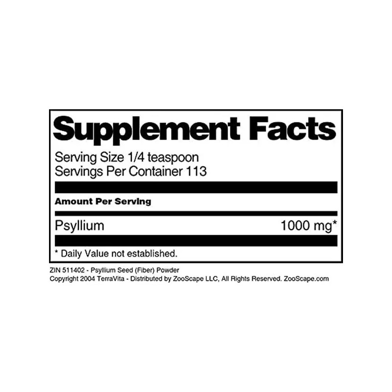 Terravita Psyllium Polvo Fibra 4 Oz Paquete Doble