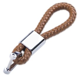 Tidero Faux Leather Keyring in Gift Box | Key Ring Lanyard | Gift for Men Women Birthday Anniversary Mum Dad Car, brown, Keyring