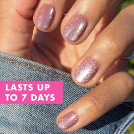 Olive & June Super Stick Mani Press-On Nails | Extra Short, Round | No Glue Needed | 32 Tab Nails in 16 Sizes | Non-Toxic Tabs | Easy On-Off, Non-Damaging | Realest Look | 7-Day Wear | Shacket Velvet