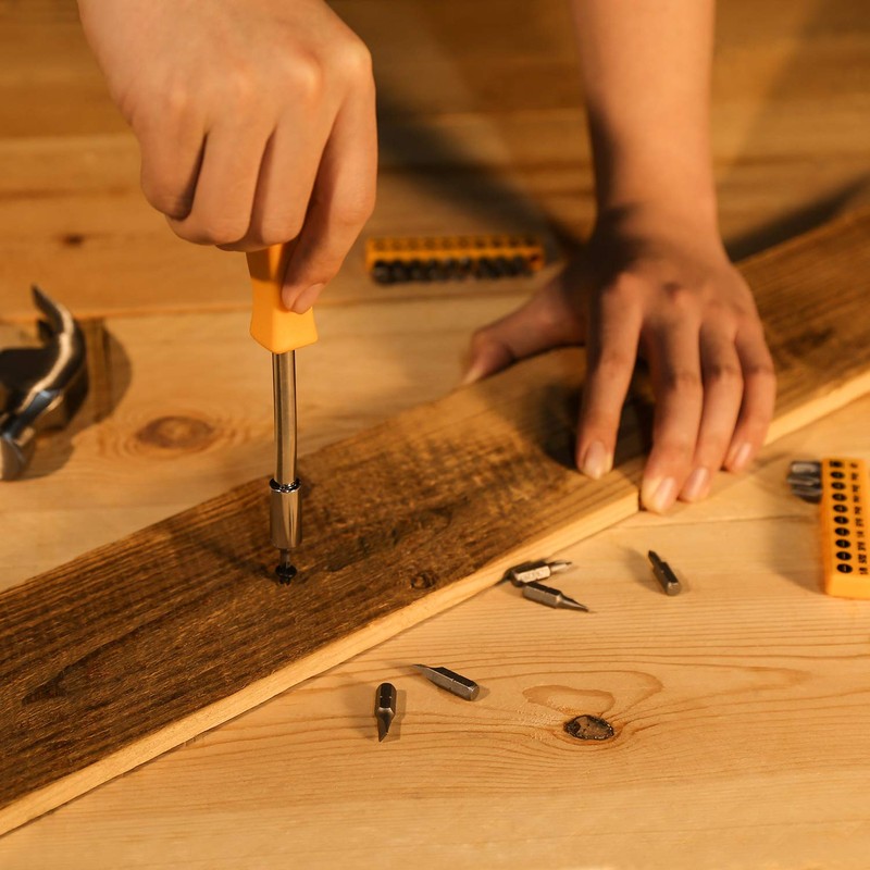 DEKOPRO 65 Pieces Tool Set General Household Hand Tool Kit