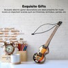 Miniature Electric Guitar Model Innovative Simulation Hand Crafted Wooden Guitar