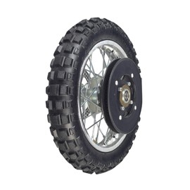 AlveyTech Rear Wheel Assembly - For Razor MX500 and MX650 Dirt Rocket - 2.5-10 Knobby Tread Tire & 80 Tooth Sprocket - High Off-Road Performance & Simple Installation - Razor MX650 Replacement Kit