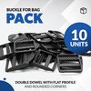 DOJA Barcelona Plastic Buckles, Pack of 10, Tension Buckle with