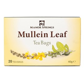Mullein Leaf Tea Bags by Manor Springs 20 Tea Bags Herbal Tea Premium Quality