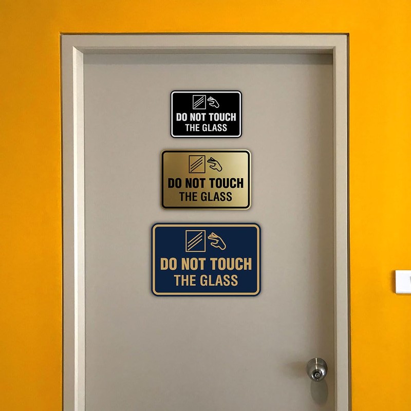 Signs ByLITA Classic Framed Do Not Touch The Glass Sign