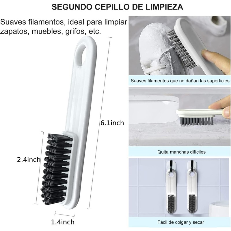 Cepillo de Inodoro de Silicona Timotech V2 – Juego 2
