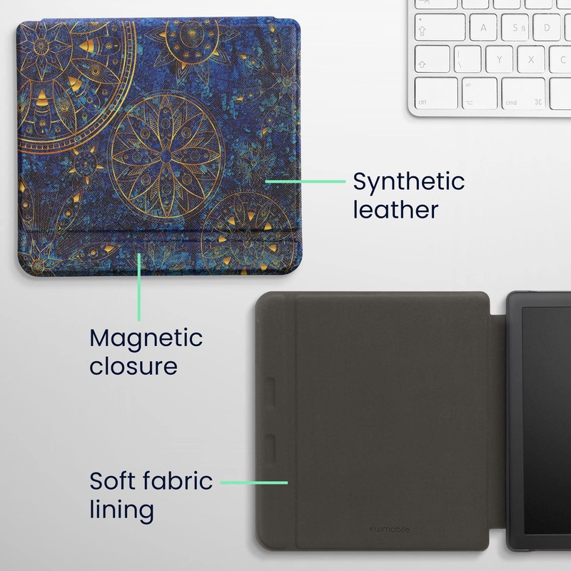 kwmobile Flip Case Compatible with Tolino Vision 6 Case -