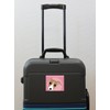 To Italian Grey Hound, Red and White Dog Sticker Pink