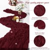 24 Packs Burgundy Cheesecloth Table Runner,10ft Wine Red Rustic Gauze