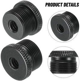 2 Pack Screw Thread Adapter, 5/8" Male to 3/8" Female Mic Screw, Metal Screw Thread Adapter for Blue Yeti/Blue Snowball/Blue Yeti X Microphone Stand Mount, Blue Yeti Microphone Screw Adapter