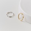Gold&Dear 14KGP Daily Slim Wave Ring Yellow Gold S (No.