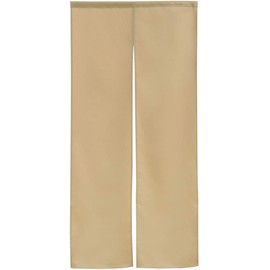 Noren, Flameproof, Plain, 14 Colors, Sizes, Dividers, Half Noren, Flameproof Plain, Width 29.5 x Length 59.1 inches (75 cm) x Length 59.1 inches (11704 cm), Beige