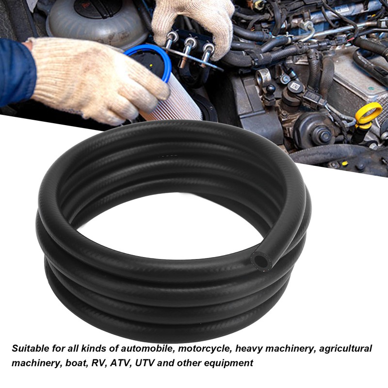 1/2 Inch 12mm ID Flexible NBR Fuel Line Hose 10FT