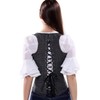 Philaesi Women's Steel Boned Underbust Corset Waist Cincher with Strap,