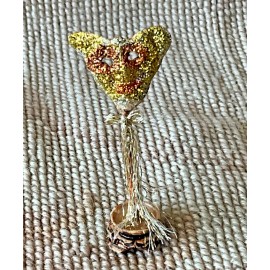 Tyler Dollhouse Miniature Mask Mardi Gras false face cover with Stand 2055