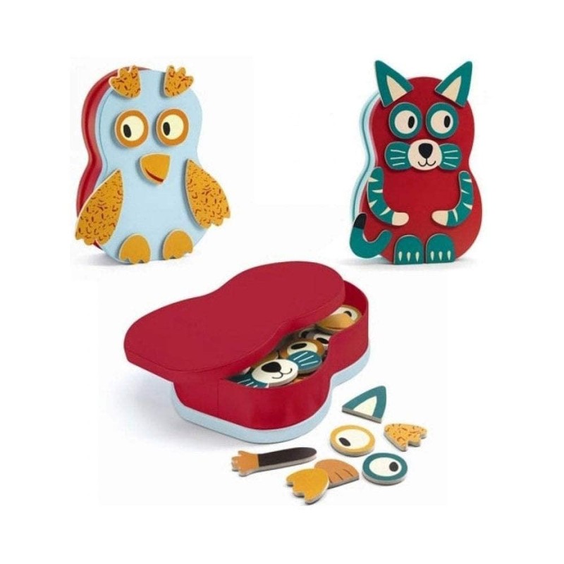 Djeco DJ03085 Adventskalender, Magnete und magnetisches Spielzeug, bunt, S