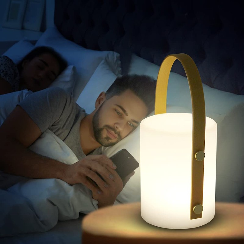 LED Akku Außen Tischleuchte RBG LED mit 8 Farben Farbwechsel