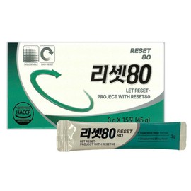Reset 80 3g x 15 packs (2) JJ Mall / 리셋80 3g x 15포 2개 JJ몰