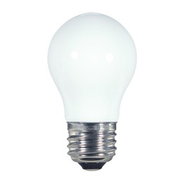 Satco S9151 Medium Light Bulb in White Finish, 3.31 inches
