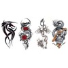 Dragon Tattoos Set of 4 Men's Tattoos