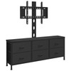 DrawXynth TV Stand with Mount, Fabric Dresser with 6 Drawers