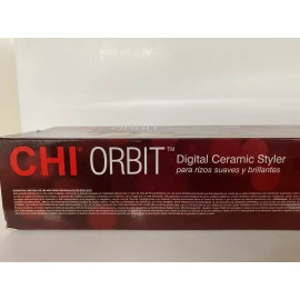 CHI ORBIT DIGITAL CERAMIC STYLER Curler Adjustable Heat Up To 410 F Tapered Iron