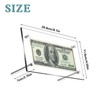 2 Pack Acrylic Bill Holders Clear Dollar Display Acrylic Money