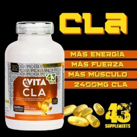 Suplemento Cla 43 Vita Ácido Linoleico Conjugado 90 Cápsulas                                                                                          